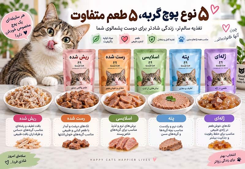 انواع-بافت-پوچ-گربه انواع-بافت-پوچ-گربه