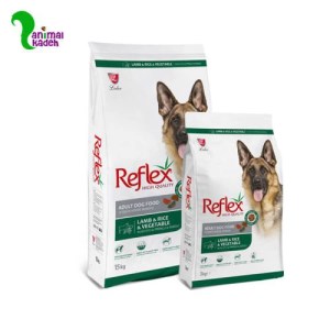 غذا خشک سگ بالغ رفلکس بره و برنج و سبزیجات در 3 وزن غذا خشک سگ بالغ رفلکس بره و برنج و سبزیجات در 3 وزن