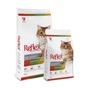 غذا خشک گربه بالغ رفلکس مدل مولتی کالر در 4 وزن