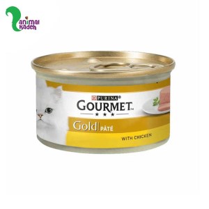 کنسرو گربه گورمت گلد پته طعم مرغ 85 گرمی کنسرو پته گورمت گلد مرغ