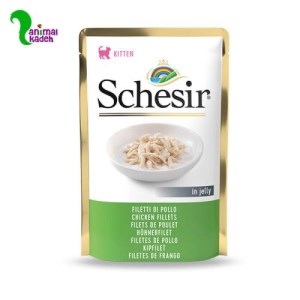 غذای تر کیتن فیله مرغ در ژل برند شسیر