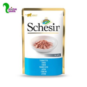 پوچ گربه تن ماهی در ژل برند شسیر