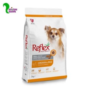 غذا خشک سگ بالغ رفلکس نژاد کوچک طعم مرغ در 3 وزن