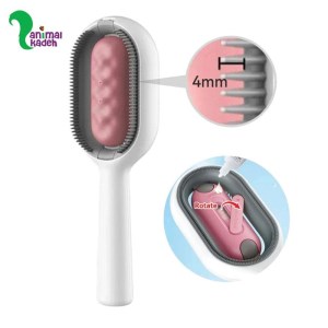 برس مخزن دار چند کاره مخصوص جمع کردن مو و شانه کردن حیوانات خانگی