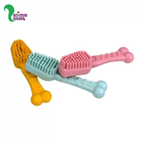 اسباب بازی دندانی سگ مدل شانه رنگ کالباسی