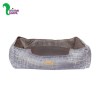 تشک و جای خواب سگ و گربه مدل کژوال طرح خط دار پتیوو (قهوه ای 20*52*67)