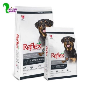غذا خشک سگ بالغ رفلکس طعم بره و برنج در 3 وزن