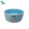 ظرف سرامیکی سگ و گربه برند زاریکس آبی (سایز 2)