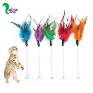 اسباب بازی گربه مدل فنری چسبان