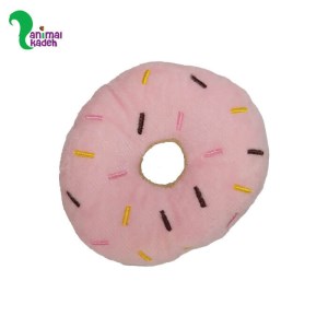 اسباب بازی سگ و گربه دونات پارچه ای مخملی