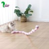 اسباب بازی گربه مدل میله ای زنگوله دار رنگین کمان مخملی