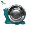 ظرف سگ و گربه طرح حلزون دارای کاسه استیل