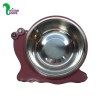 ظرف سگ و گربه طرح حلزون دارای کاسه استیل