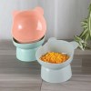 ظرف غذای سگ و گربه پلاستیکی پایه دار مدل خرسی