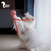اسباب بازی توپ سگ و گربه قرمز روبان دار