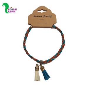 قلاده گردنی زنگوله دار مدل گیس بافت