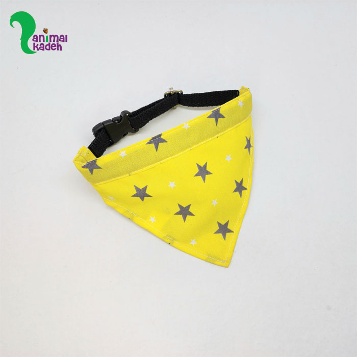 دستمال گردن سگ ستاره زرد