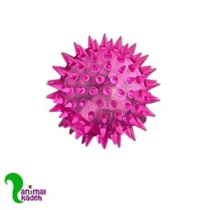 اسباب بازی توپ لاتکسی خاردار چراغ دار اسباب  بازی توپ چراغ دار خاردار سگ  گربه