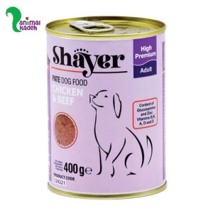 کنسرو پته مرغ و گوشت شایر مخصوص سگ