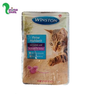 پوچ گربه وینستون بره و بوقلمون در ژله برای گربه