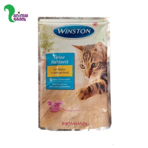 پوچ وینستون مرغ در آب مرغ مخصوص گربه 