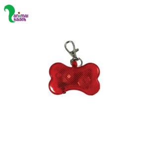چراغ طرح استخوان مخصوص قلاده برای پیاده روی سگ در شب