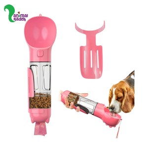 آبخوری و قمقمه شیشه ای 3 کاره مخصوص پیاده روی و مسافرت سگها