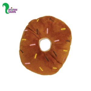 اسباب بازی سگ و گربه دونات پارچه ای مخملی