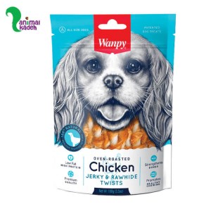 تشویقی سگ جرکی اند روهاید تویست طعم مرغ برند ونپی