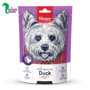 تشویقی سگ ونپی مدل داک جرکی طعم اردک (بنفش)