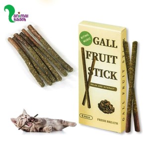 تشویقی گربه کت نیپ دنتال مدادی (سیگار گربه) مخصوص جرمگیری دندان و سرگرمی گربه‌ها (گال فروت استیک)