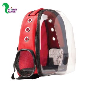 کیف کوله فضایی زئوس شبکه ای مخصوص سگهای نژاد کوچک و گربه ها (قرمز)