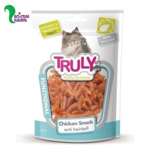 تشویقی نرم گربه مدل ستاره ای آنتی هربال طعم مرغ برند ترولی 50 گرمی