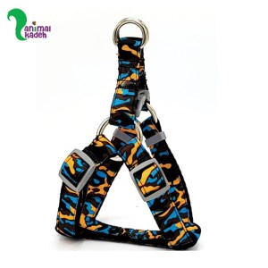 قلاده کتفی سگ و گربه همراه با لیش مدل چریکی گلو برند مگی پت (مدیوم)