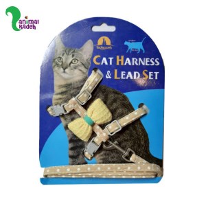 قلاده گربه مدل کتفی پاپیون دار