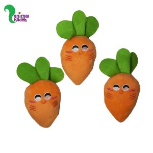 اسباب بازی پارچه ای هویج مخمل خندان