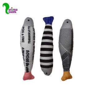 اسباب بازی کت نیپ دار گربه مدل ماهی 3 عددی