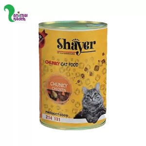 غذای تر کنسروی چانکی طعم مرغ برند شایر