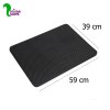 مت زیر ظرف خاک گربه سایز اسمال 40*60 مشکی