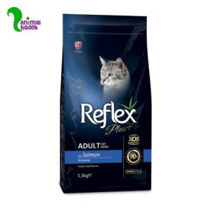 غذا خشک گربه بالغ رفلکس پلاس طعم سالمون در 3 وزن