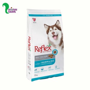 غذا خشک سگ بالغ رفلکس طعم سالمون و برنج در 2 وزن