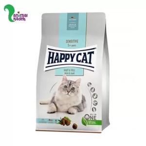 غذا خشک گربه بالغ برند هپی کت مخصوص پوست و مو 