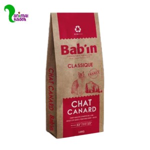 غذا خشک گربه بالغ بابین کیفیت پریمیوم طعم اردک 3 کیلویی