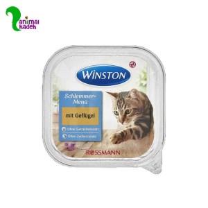 ووم وینستون گربه با طعم مرغ 100 گرمی