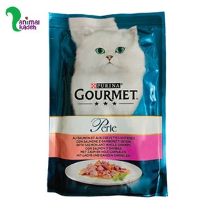 غذای تر گورمت گربه ماهی و میگو