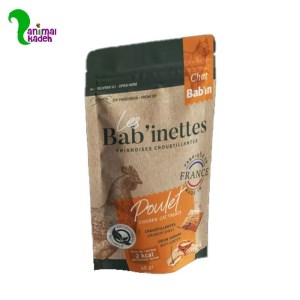 تشویقی مغزدار گربه برند بابین با طعم مرغ ۶۰ گرم