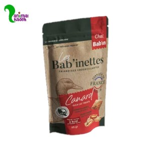 تشویقی مغزدار گربه برند بابین با طعم اردک ۶۰ گرم