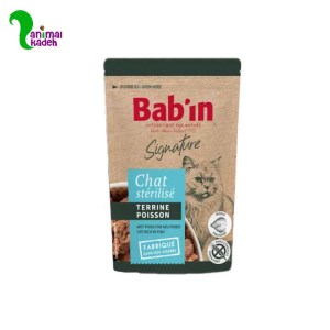 پوچ گربه برند بابین با طعم ماهی قزل آلا 80 گرمی