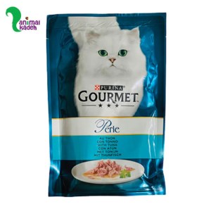 غذای تر گربه بالغ با طعم تن برند گورمت