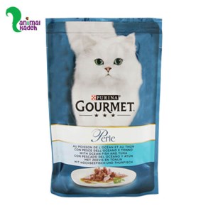 فغذای تر گورمت برای گربه بالغ طعم تن و ماهی اقیانوس